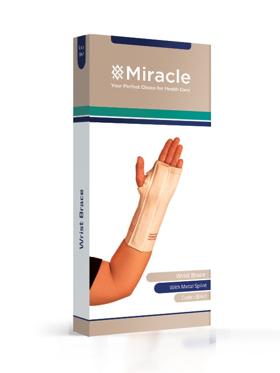 Miracle Handledsortos med skena, förpackning